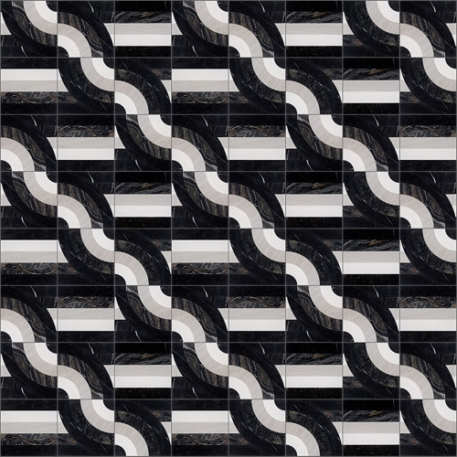 Ivy Hill Tile Elizabeth Sutton Bow Horizontal 2.5" x 12" Marble Novelty